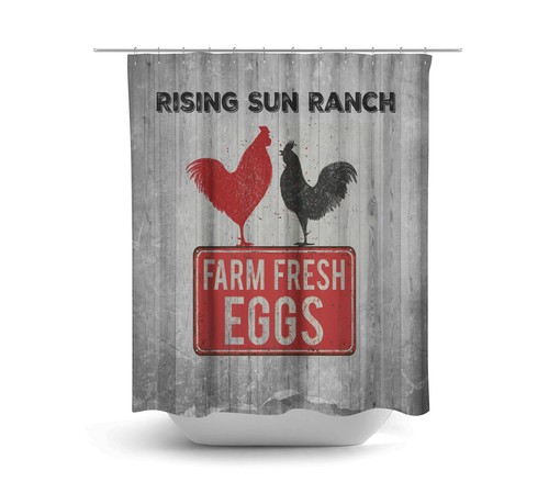 Standout Primitive Chicken Farmhouse Shower Curtain for Your Bathtub - Image 2