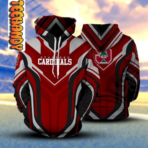 Stanford Cardinal Premium All Over Print 3D Hoodie with Bold Team Logo for Sports Fans