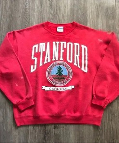 Stanford University Logo Crewneck Sweatshirt - Vintage Stanford Cardinal Shirt, NCAA & College Shirt