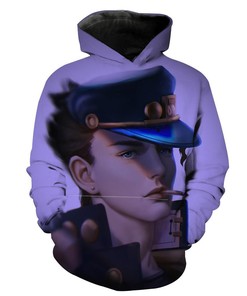 Star Platinum Jotaro Jojo's Bizarre Adventure 3D Hoodie - Men's All Over Print Zip Up Hoodies