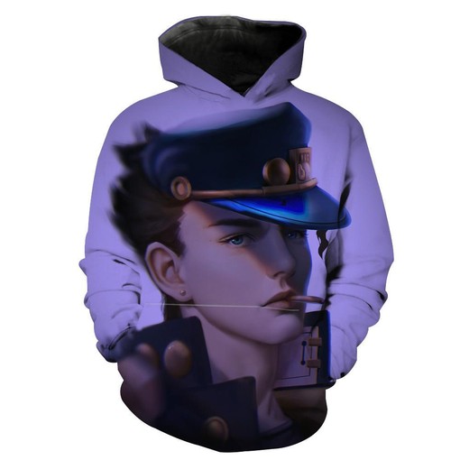 Star Platinum Jotaro Jojo's Bizarre Adventure 3D Hoodie - Men's All Over Print Zip Up Hoodies