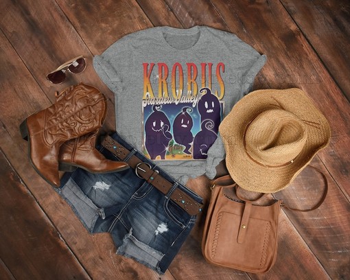 Stardw Vally Shirt - Vintage Video Game Tee Featuring Food Spirit, KROBUS Character & Harvey, Farming Harvst Moon RPG - Image 3