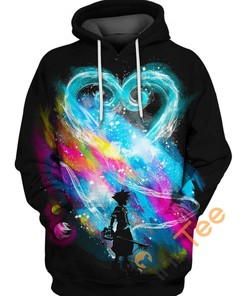 Starry Sky Kingdom Hearts All Over Print 3D Hoodie