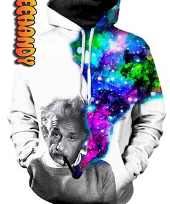 Start Your Day with a Smile with Einstein Puffs Custom All Over Print 3D Hoodie
