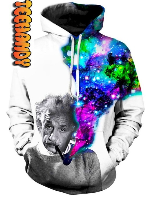 Start Your Day with a Smile with Einstein Puffs Custom All Over Print 3D Hoodie