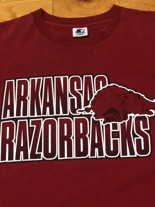 Starter Arkansas Razorbacks Apparel T-Shirt, Sweatshirt Hoodie for NCAA Fans - Vintage Style - Image 2