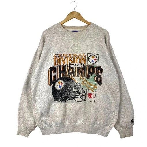 Starter Central Division Champs Steelers Vintage Style Sweatshirt T-shirt for NFL Fans