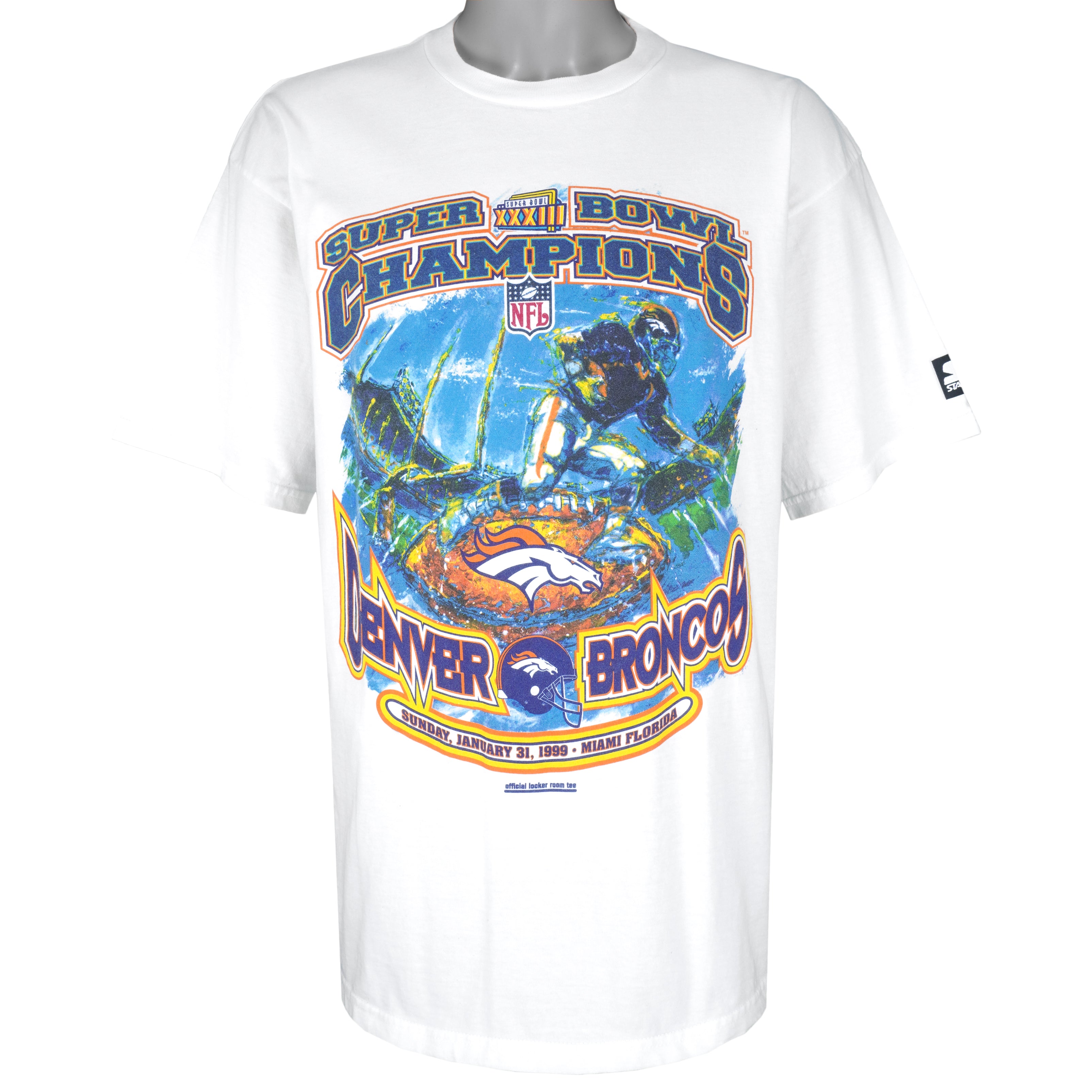 Starter Denver Broncos AFC Champions Vintage T-Shirt
