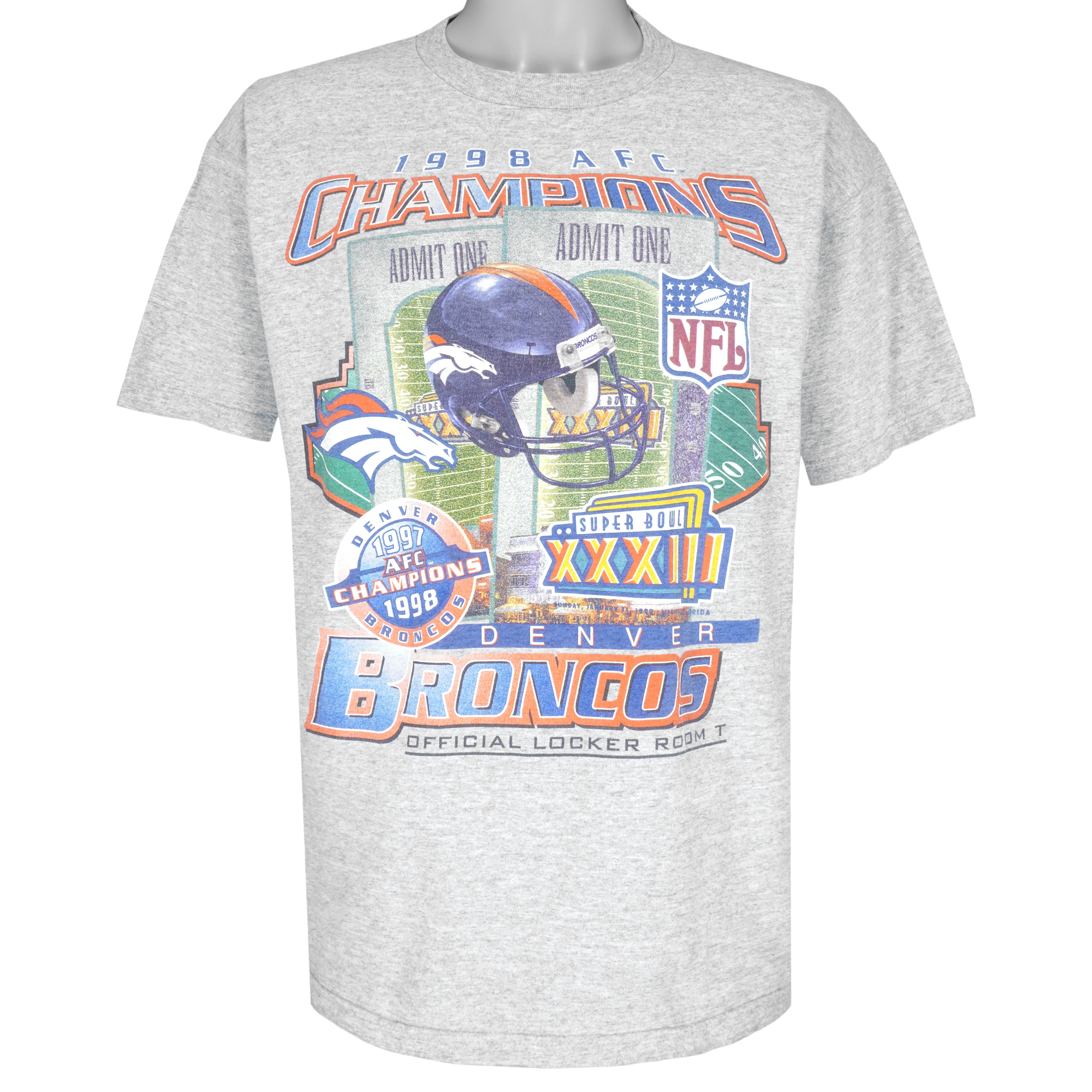 Starter Denver Broncos AFC Champions Vintage T-Shirt