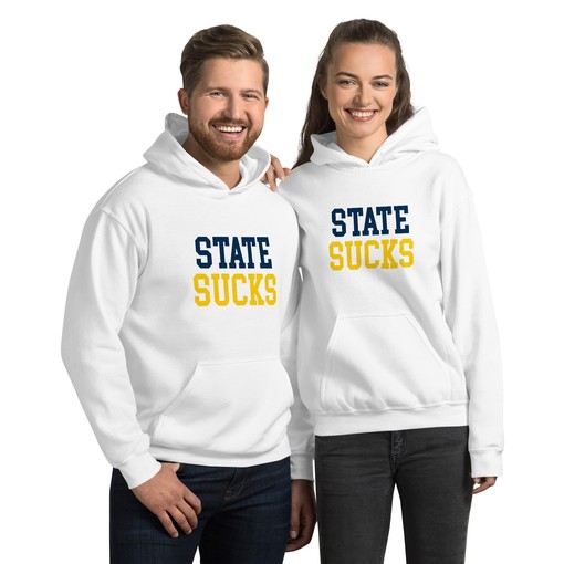 State Sucks Michigan Rivalry Hoodie Sweatshirt for NCAA Sport Shirt Fans - Image 2