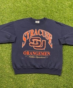 Stay Comfortably Chic with Vintage Syracuse University Crewneck Sweatshirt, T-shirt, or Hoodie