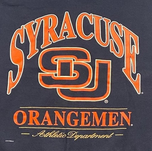 Stay Comfortably Chic with Vintage Syracuse University Crewneck Sweatshirt, T-shirt, or Hoodie - Image 2