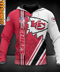 Stay Cozy While Supporting Your Team with Kansas City Chiefs Football NFL 3D Hoodie