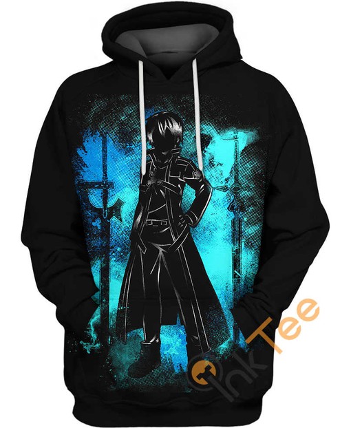 Stay Cozy While Supporting Your Team with Kirito The Black Swordsman Hoodie 3D