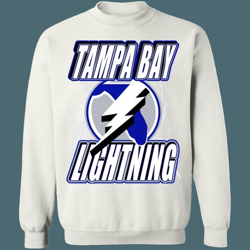 Stay Cozy with Tampa Bay Lightning LIGHTNING STRIKE Vintage NHL Sweatshirt Hoodie T-Shirt for Hockey Lovers - Image 4