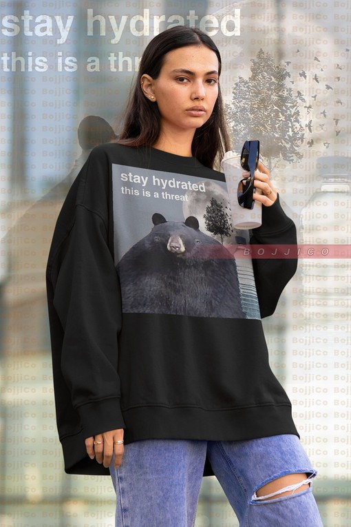 Stay Hydrated with This Is A Threat Possum Sweater - Opossum Lovers, Don't Miss the Trash Eating Possum Tee