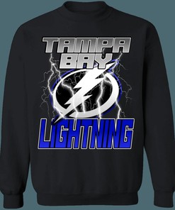 Stay Safe and Stylish with Tampa Bay Lightning LIGHTNING STORM Retro NHL Sweatshirt Hoodie T-Shirt