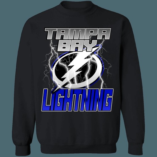 Stay Safe and Stylish with Tampa Bay Lightning LIGHTNING STORM Retro NHL Sweatshirt Hoodie T-Shirt