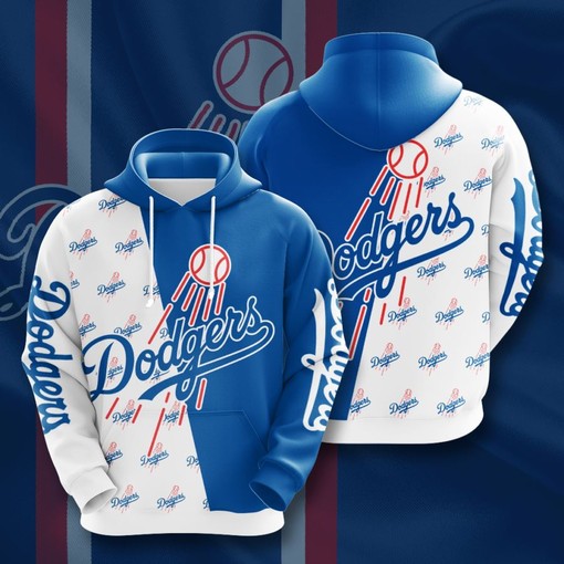 Stay Stylish and Warm with Custom All Over Print Hoodie - Los Angeles Dodgers