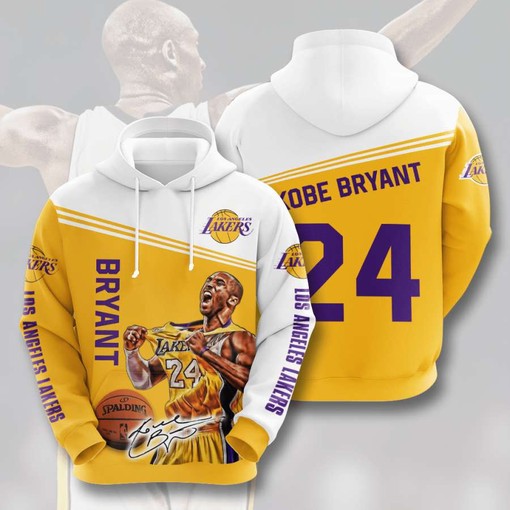 Stay Warm and Stylish with All Over Print 3D Hoodie - Los Angeles Lakers Fan