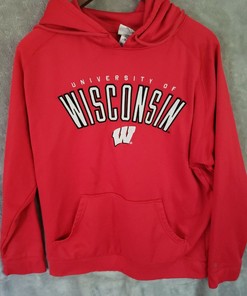 Stay Warm and Stylish with Wisconsin Badgers Vintage Style Champion Hoodie, Sweatshirt, and Shirt Bundle T-Shirt