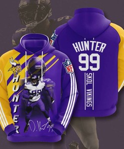 Stay Warm with Men's Minnesota Vikings 3D Print Hoodie