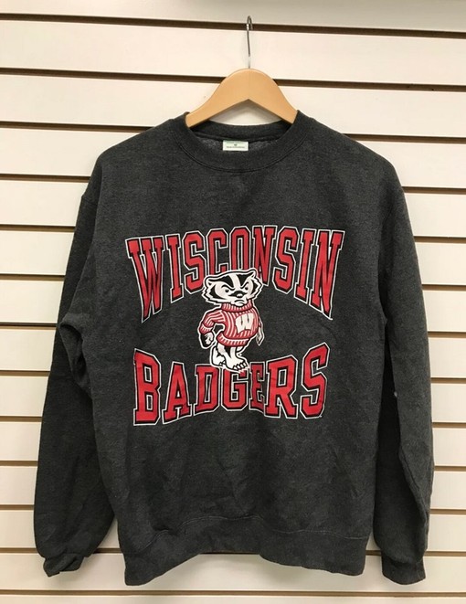 Stay stylish and warm with Vintage 90s Wisconsin Badgers Sweatshirt, Shirt, T-Shirt, Gift For Him, and Her