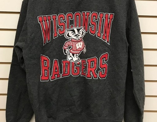Stay stylish and warm with Vintage 90s Wisconsin Badgers Sweatshirt, Shirt, T-Shirt, Gift For Him, and Her - Image 2