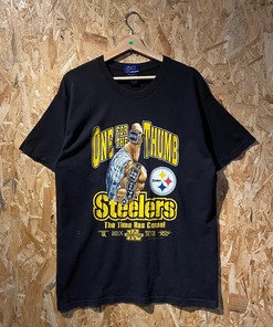 Steelers NFL One for The Thumb Vintage Style Hoodie Sweatshirt - Football
