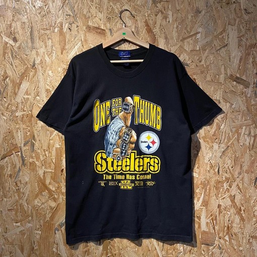 Steelers NFL One for The Thumb Vintage Style Hoodie Sweatshirt - Football