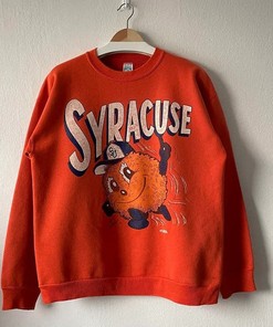 Step Up Your Game with 90s Syracuse University Basketball Football Sweatshirt