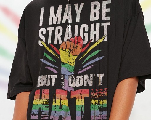 Straight Ally Pride Shirt - Vintage Movie Shirts for Men with PRIDE Months and LGBT Gay Pride - Image 2