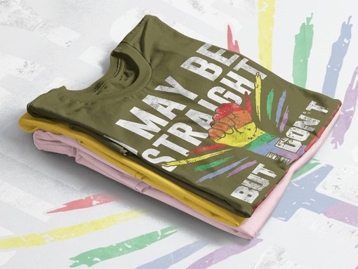 Straight Ally Pride Shirt - Vintage Movie Shirts for Men with PRIDE Months and LGBT Gay Pride - Image 4