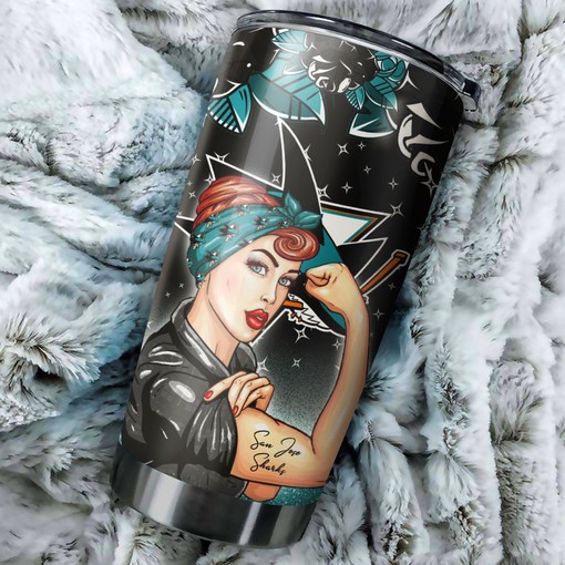 Strong Best Mom Ever Design Tumbler San Jose Sharks NHL