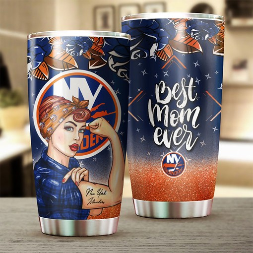 Strong Best Mom Ever Design Tumbler for New York Islanders NHL