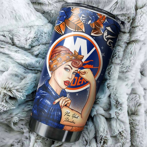 Strong Best Mom Ever Design Tumbler for New York Islanders NHL - Image 2