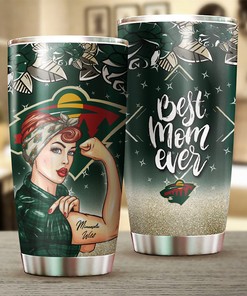 Strong Best Mom Ever Minnesota Wild NHL Tumbler