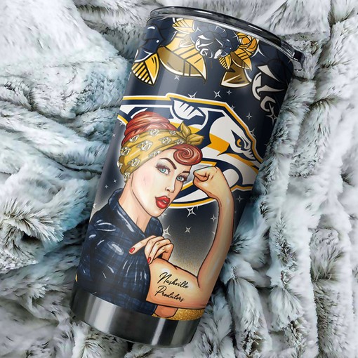 Strong and Durable Nashville Predators NHL Tumbler for Mom - Image 2
