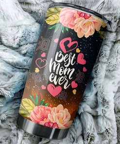 Stunning Detroit Tigers Floral MLB Tumbler for Baseball Moms with Logo