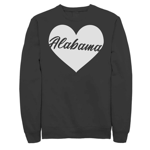 Stylish Alabama Heart Fleece Sweater Hoodie and Shirt Gifts for Fans