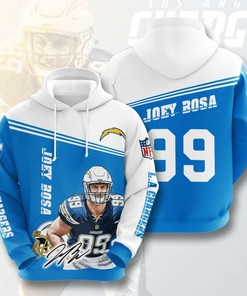 Stylish Custom Sport Design All Over Print 3D Hoodie - Los Angeles Chargers Fans