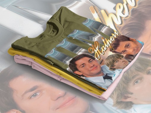 Stylish Jim Halpert Tee - Funny The Office TV Show Shirt - Image 4