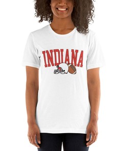 Stylish Unisex Indiana Football Apparel for NCAA Fans - IU Hoosiers Shirt with State University Logo