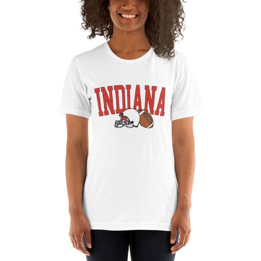 Stylish Unisex Indiana Football Apparel for NCAA Fans - IU Hoosiers Shirt with State University Logo