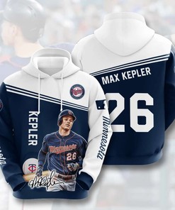 Stylish and Warm Minnesota Twins All Over Print Hoodie with 3D Graphics
