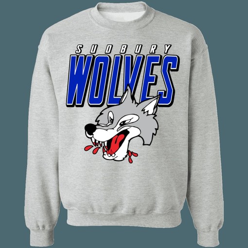 Sudbury Wolves Vintage OHL Hockey Graphic Tee - Unisex Apparel - Image 2
