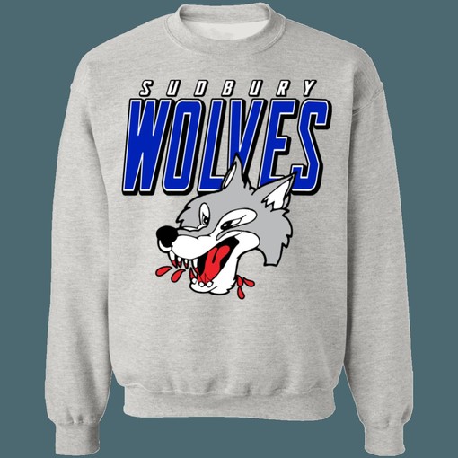 Sudbury Wolves Vintage OHL Hockey Graphic Tee - Unisex Apparel - Image 3