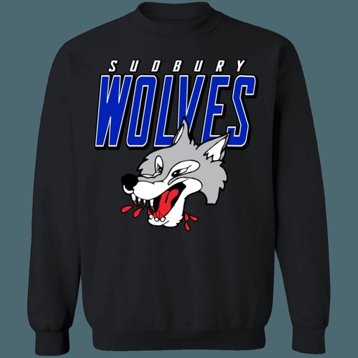 Sudbury Wolves Vintage OHL Hockey Graphic Tee - Unisex Apparel - Image 4