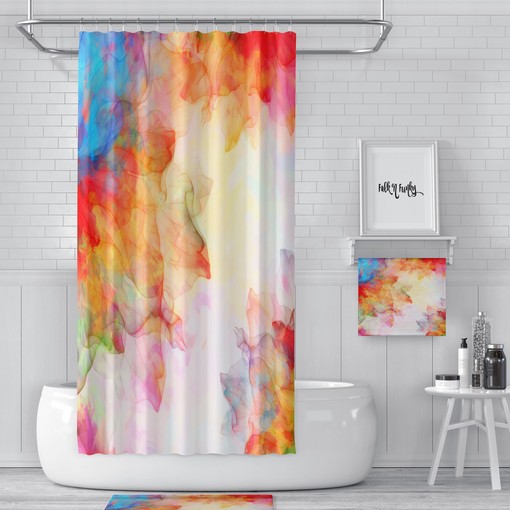 Summer Breeze Boho Shower Curtains, Bath Mat, and Towels Set - Image 2