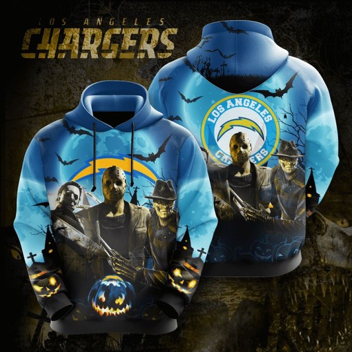 Summer Style Custom Sport Design All Over Print 3D Hoodie - Los Angeles Chargers Fans
